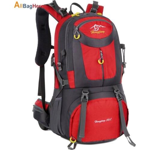 Outdoor Waterproof Backpack Men 40L 50L 60L High Capacity Nylon Trekking Climbing Sport Bag Women Hiking Camping Travel Rucksack