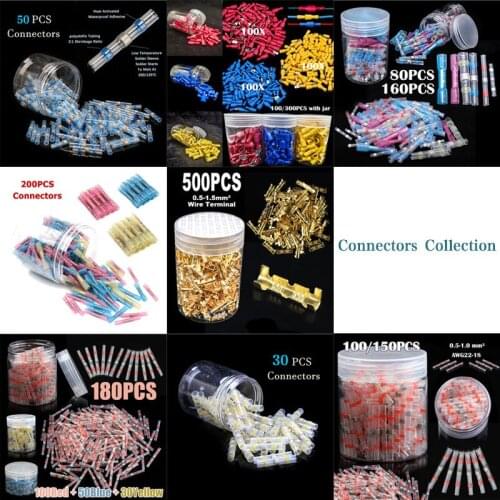 Waterproof insulation heat shrink connector welding sealing wire connector crimping connector