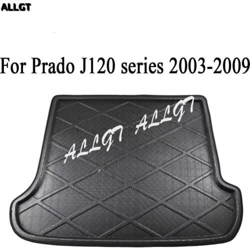 Waterproof Rear Trunk Linear Cargo Floor Mat Automotive for TOYOTA Land Cruiser Prado, J120 series 2003-2006 2007 2008 2009