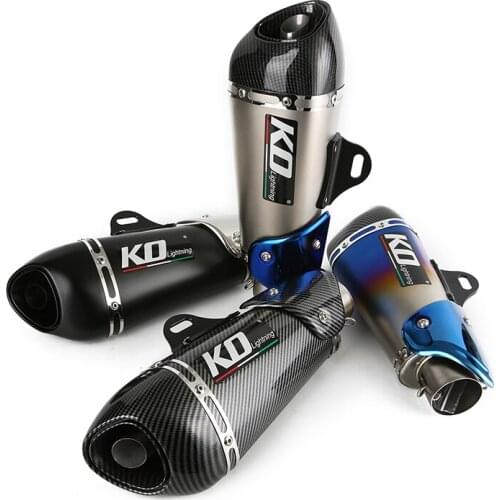 Oval 51 mm Motorcycle Exhaust Muffler Pipe Removable DB Killer Escape Stainless Steel Silencers for RC390 R3 CBR500R CB300R