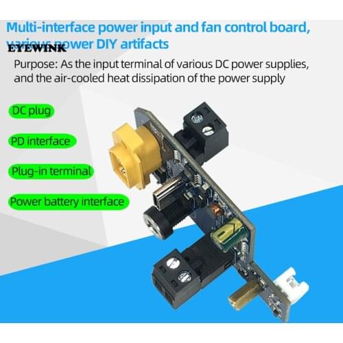 XY-FAN Multi interface power input and fan control board various power supply DIY module three gear adjustment 6-70vdc