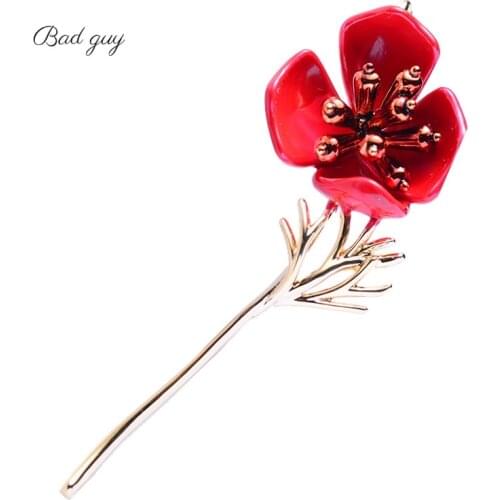 Vintage Flower Enamel Brooch for Womens Brooch Pins Jewelry Flowers Buckle Pins Clothes Bag Accessories Memorial Friend Gift