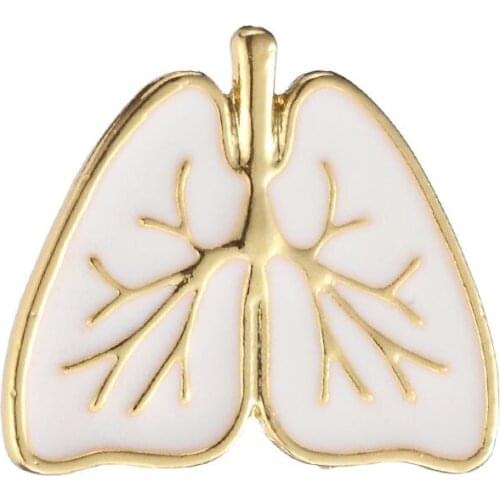 ZRM Anatomical Heart Brooch Heart Broches Pins Enamel Anatomy Organ Enamel Pin Medical Gifts Jewelry