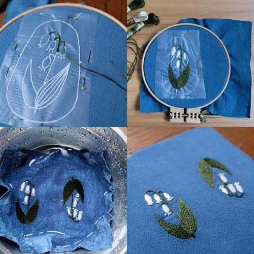 1M Water Soluble Film Transparent Embroidery Stabilizer Sewing Supplies