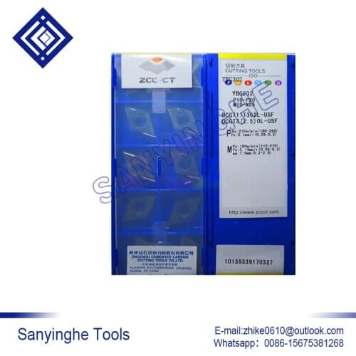 Free shipping high quality 10pcs/lots YBG202 DCGT11T302L-USF cnc carbide turning inserts