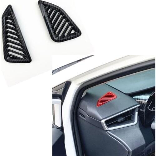 2pcs air outlet Decoration cover For Corolla 2019 Car front Small air outlet Decoration cover trim Car styling accessories