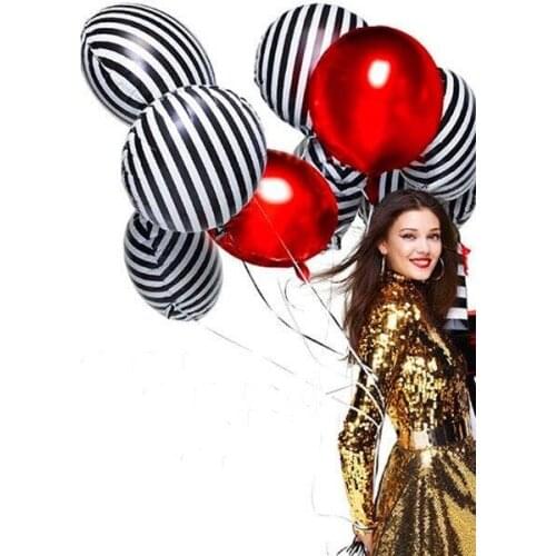 6pcs/lot 18inch Racing Flags Cars Foil Balloon Checkered White Black Car Race Line Toys For Kids Party Balloon Home Decoration