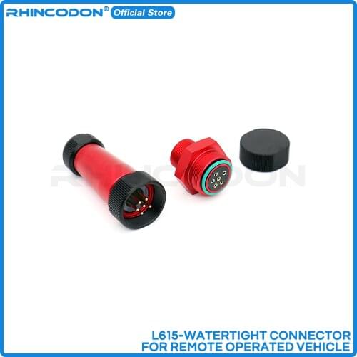 6 Core Deep Water Waterproof High Current Watertight Electrical Connector Core Withstand 12A For ROV Submarine RC Boat surfboard