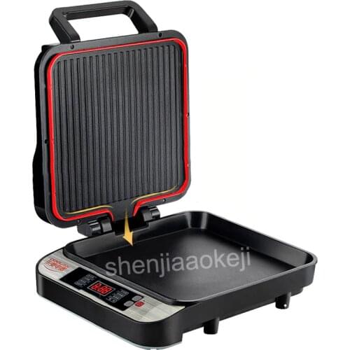 Double-sided Household timing multi-function suspension non-stick frying machine Intelligent Automatic Electric Baking Pan 220v