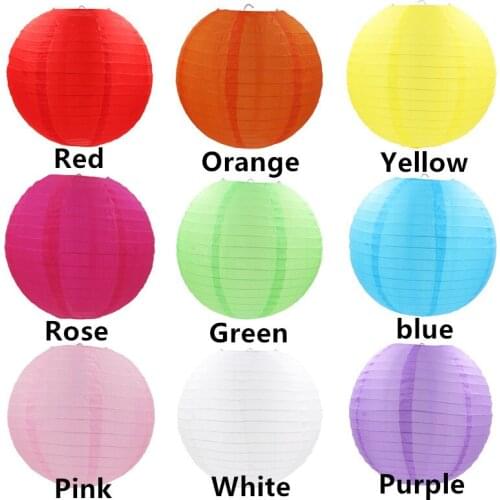 Hot Sale 16 Inch 40 cm 9 Colors Beautiful Chinese Waterproof Cloth Lanterns for Wedding Birthday Party Decoration Hanging lanter
