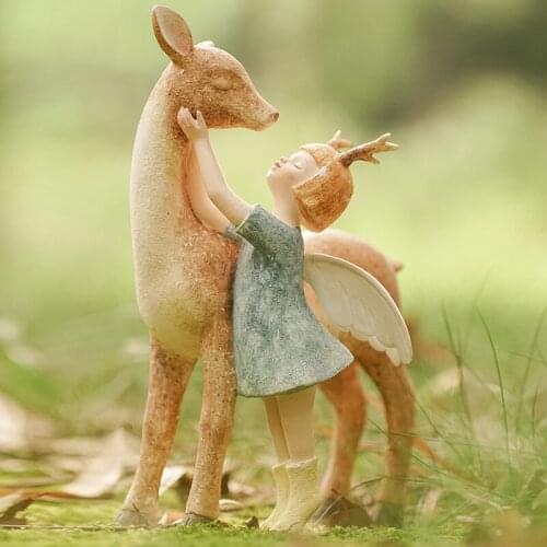 European-style Forest Goddess Creative Decorative Ornaments Home Accessories Resin Retro Old Living Room Porch Furnishings