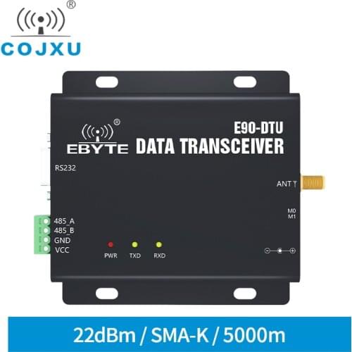 LoRa Relay SX1262 SX1268 22dBm RS232 RS485 433MHz 470MHz Modbus Transceiver and Receiver LBT RSSI Wireless RF E90-DTU-400SL22