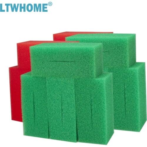 LTWHOME Compatible Green Coarse and Red Fine Filter Foam Replacement for Oase Biotec 12 56739