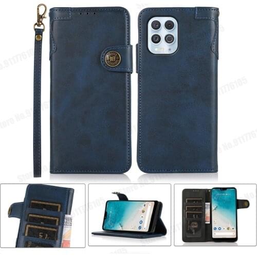 Magnetic Wallet Flip Case For Motorola MOTO G100 G10 E7 G Power 2021 G8 PLUS G9 PLAY PU Leather Stand Phone Cover with Lanyard