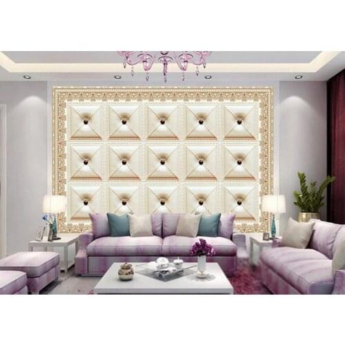 Custom 3d European contracted soft wallpaper papel de parede,living room tv sofa background bedroom photo mural wallpaper