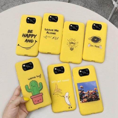 Cartoon Soft Silicone Phone Case For Xiaomi Poco X3 NFC X3 PRO Case Cute Patterned Mobile Phone Bag Xiaomi Poco X3 Pro Cover