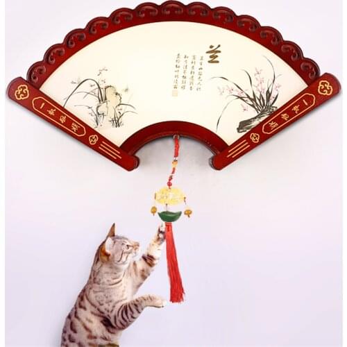 New Chinese Classical Fan Shade Wall Lamps Led Bedroom Bedside Sconce Wall Lights Living Room Staircase Aisle Wood Deco Fixtures