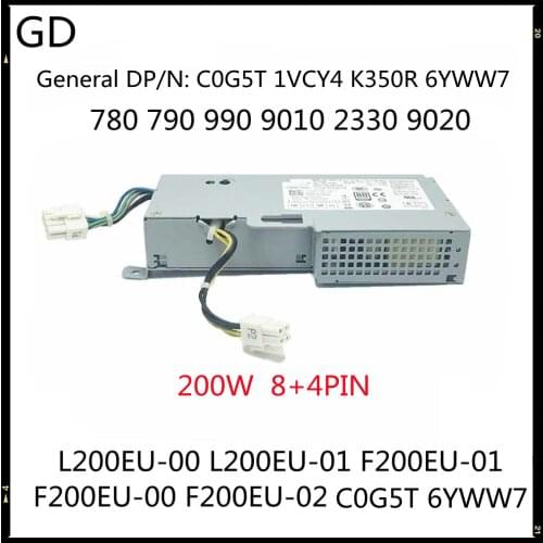 GD NEW Original For Dell 780 790 990 9010 2330 9020 Power Supply L200EU-00 L200EU-01 F200EU-01 F200EU-00 F200EU-02 C0G5T 6YWW7