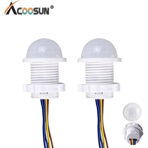 PIR Motion Sensor Switch 100-220V PIR Sensor Switch Infrared Human Body Induction Control Detector Module 85-265V 50Hz 40W