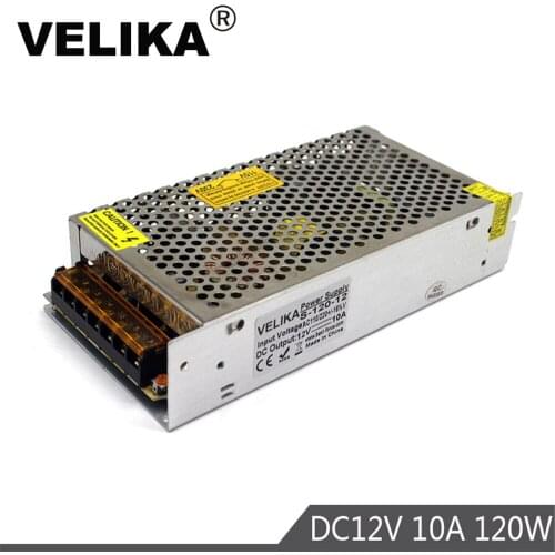 Variable DC Power Supply 12V 10A 120W Switching Switch Driver Transformer 110V 220V AC TO DC12V SMPS for LED Strip Light CCTV