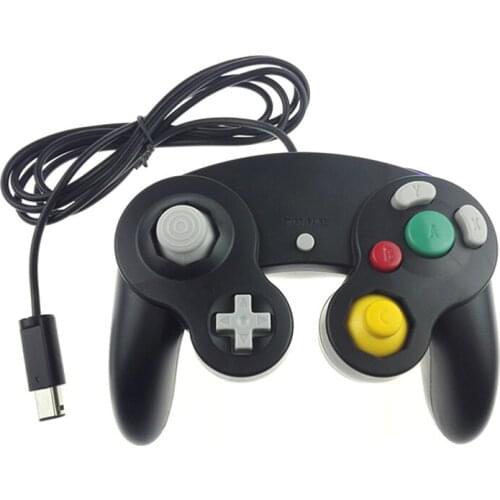 Wired Shock Game Controller For Nintendo Gamecube GC Wii Video Game Black Game Controller Joystick Game Pad Joypad Control