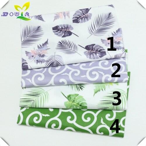 Korean idyllic flower leaf printing whole cotton cloth tablecloth tablecloth home pajamas pure cotton twill fabric