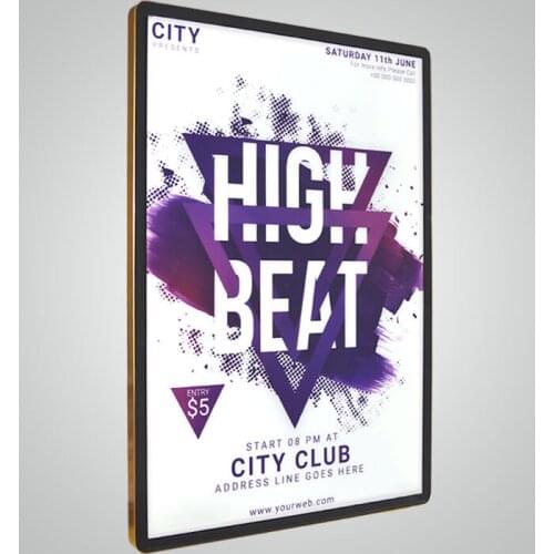 Indoor light box signs movie poster light box led light box sign advertising