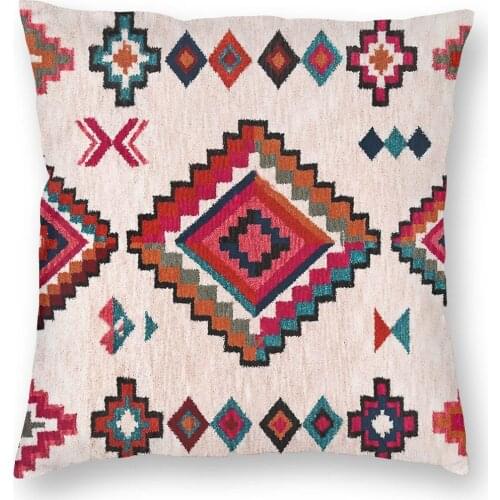 Bohemian Traditional Moroccan Colored Pillow Cover Home Decorative Antique Cushions Throw Pillow for Home Double-sided Printing