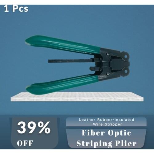 FTTH Fiber Optic Striping Plier Free Shipping Leather Rubber-insulated Wire Stripper
