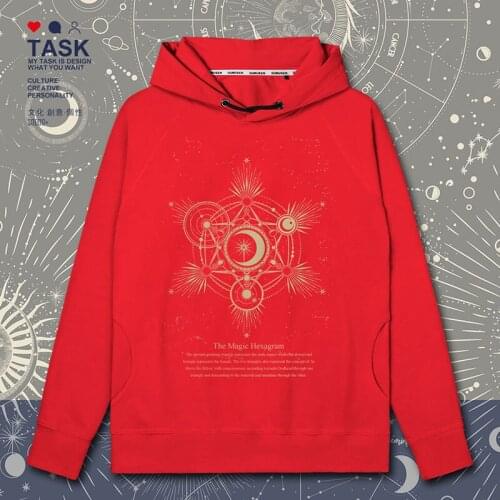 The Magic Hexagram Star Exploration mens hoodies sweatshirt white sporting clothing new mens jerseys printed autumn clothes