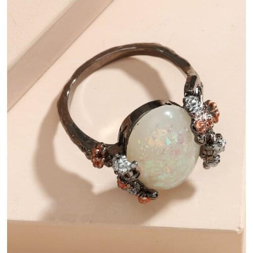 Womens Ring Vintage Gothic Pearl Punk Beads Decoration Fashion Body Ring Matching Aesthetic with Stones 2021 Trend Jewelry