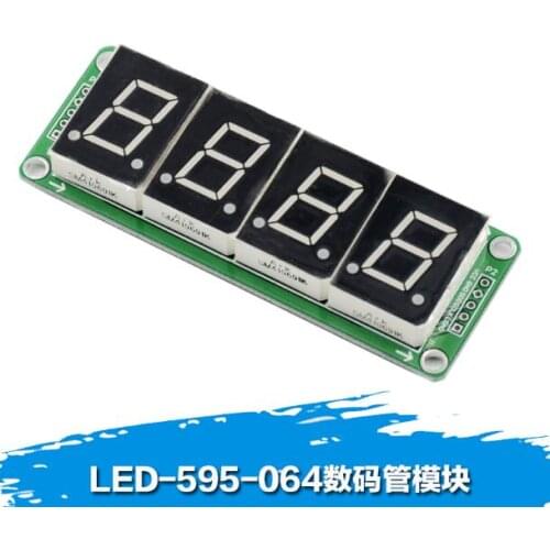 0.6 Inch 4-bit 74HC595 Static Drive 8-segment Digital Tube Display Module Can Be Seamlessly Connected in Series