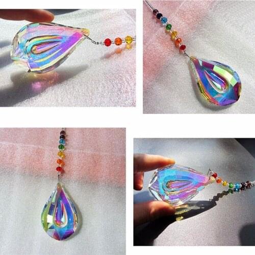 1 * Crystal Lamp Sun Catcher Feng Shui Crystals Casement Large Ab Drop Home Decoration High Quality