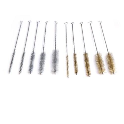 10pc/lot 8/10/16/20/25mm Stainless Steel Round Wire Tube Pipe Cleaning Brush