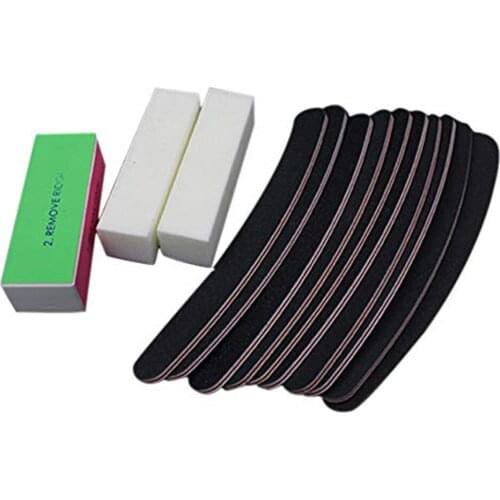 13 Pcs manicure Files Nail Art Salon Manicure Pedicure Tools Double-sided sanding strip Sponge Manicure care set