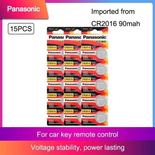 15pcs original brand new battery for PANASONIC cr2016 3v button cell coin batteries for watch computer cr 2016