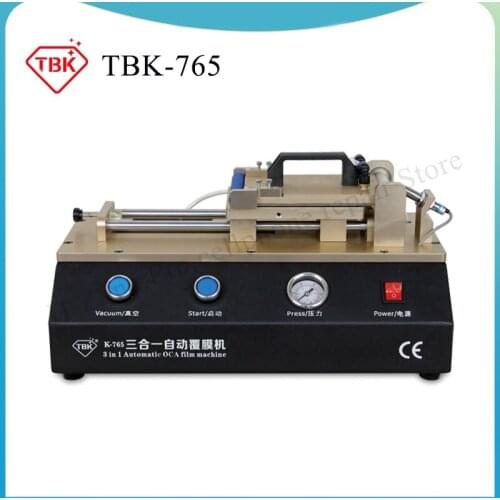 TBK 765 Automatic 3 in 1 Automatic Laminator Polarizer OCA Film Laminating Machine for Mobile Phone Repair Refurbished
