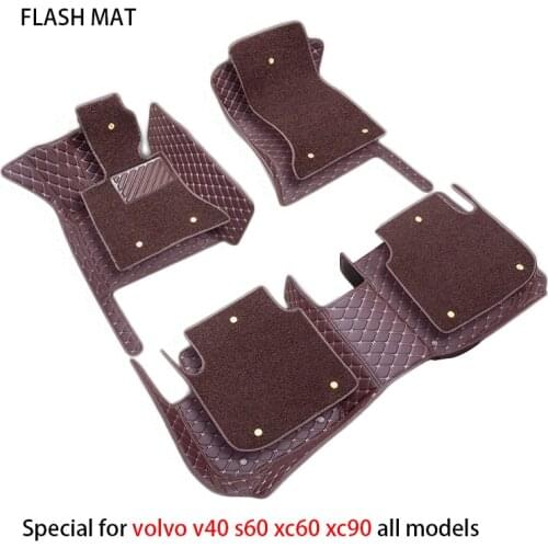 Special car floor mats for volvo v40 s40 s60 s80 s90 xc60 xc90 c30 car accessories car mats
