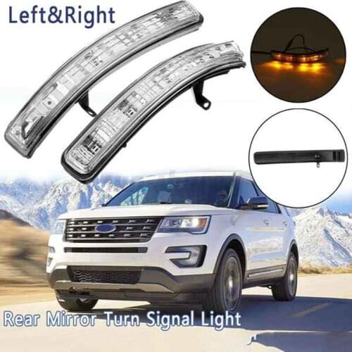Car Left & Right Side Wind Mirror Light Turn Signal Blinker Lamp for Ford Explorer 2011-2018 BB5Z-13B374-A BB5Z-13B375-A