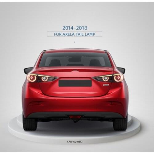 Car LED Tail Light For Mazda 3 Axela Sedan 2014 2015 2016 2017 2018 Rear Running Light Brake Reverse Lamp Turnning Taillight