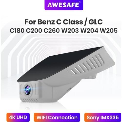 AWESAFE UHD Car Camera Wifi DVR Sony Sensor 2160P Video Recorder For Mercedes Benz C Class/ GLC C180 C200 C260 W203 W204 W205