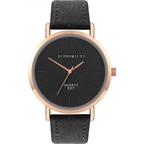 Trend Style Womens Watch Leather No Scale Blank Dial Ladies Girls Watch In Quartz Watches Relogio Orologi Donna Relojes Mujer *A
