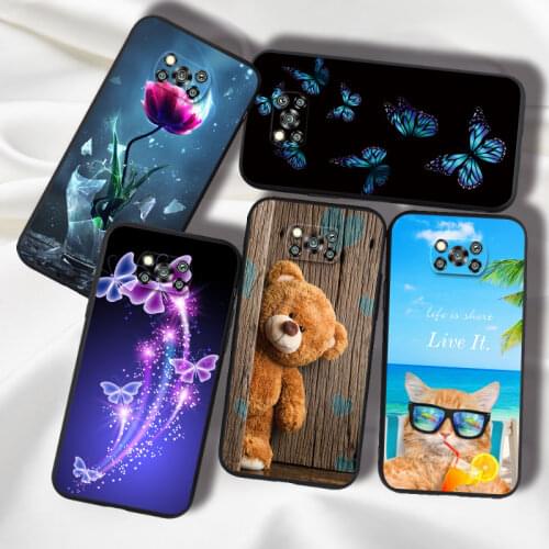 Butterfly TPU Phone Case For Xiaomi Mi 9T Redmi K20 Pro K30i K30 Pro Zoom POCO X2 F2 Pro X3 NFC Case Cover Silicone Bumper