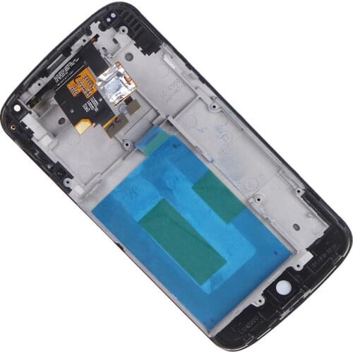 Coreprime 100% Tested LCD For LG Google Nexus 4 E960 LCD Display Touch Screen Digitizer Assembly With Frame+Tools