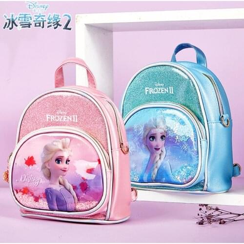 Disney Frozen elsa childrens bag cute backpack girl portable waterproof handbag fashion messenger bag large capacity backpack