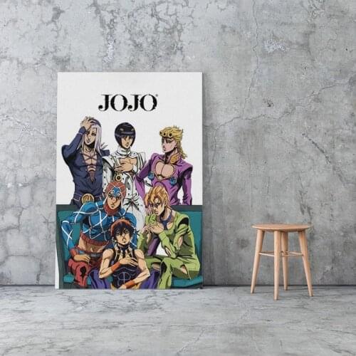 Canvas Paintings Japan Anime Character Wall Art Home Decor Jojo S Bizarre Poster HD Prints Modular Pictures For Bedroom Frame
