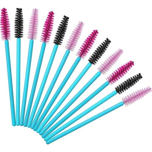 Eyelash Brush Makeup Brushes 1000pcs Individual Disposable Mascara Wands Applicator Eyebrow Lash Makeup Brushes Tools 5 Colors