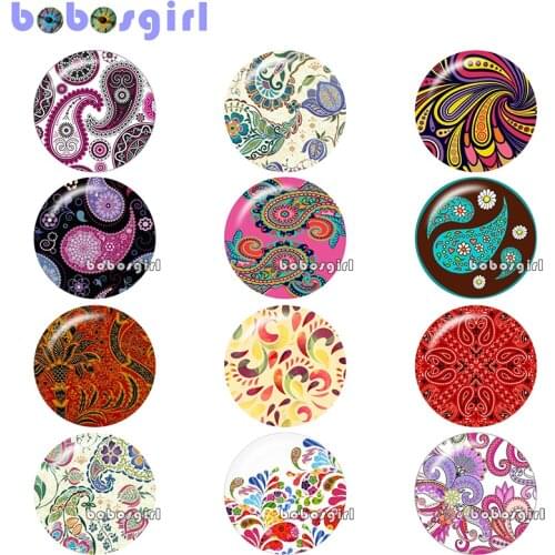 Classical graphics Round glass cabochon jewelry flat back Making findings 12mm/18mm/20mm/25mm B4954