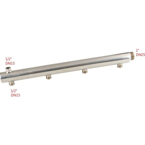 Floor heating system accessories Steel Water Distribution Manifold for Underfloor Heating System(4 port)