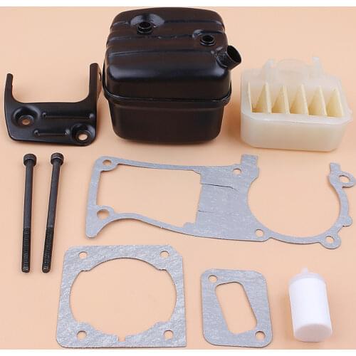 Muffler Bracket Bolts Air Filter Gasket Kit Fit HUSQVARNA 351 353 350 340 345 346 XP Gasoline Chainsaw Parts OEM 503 86 27 03